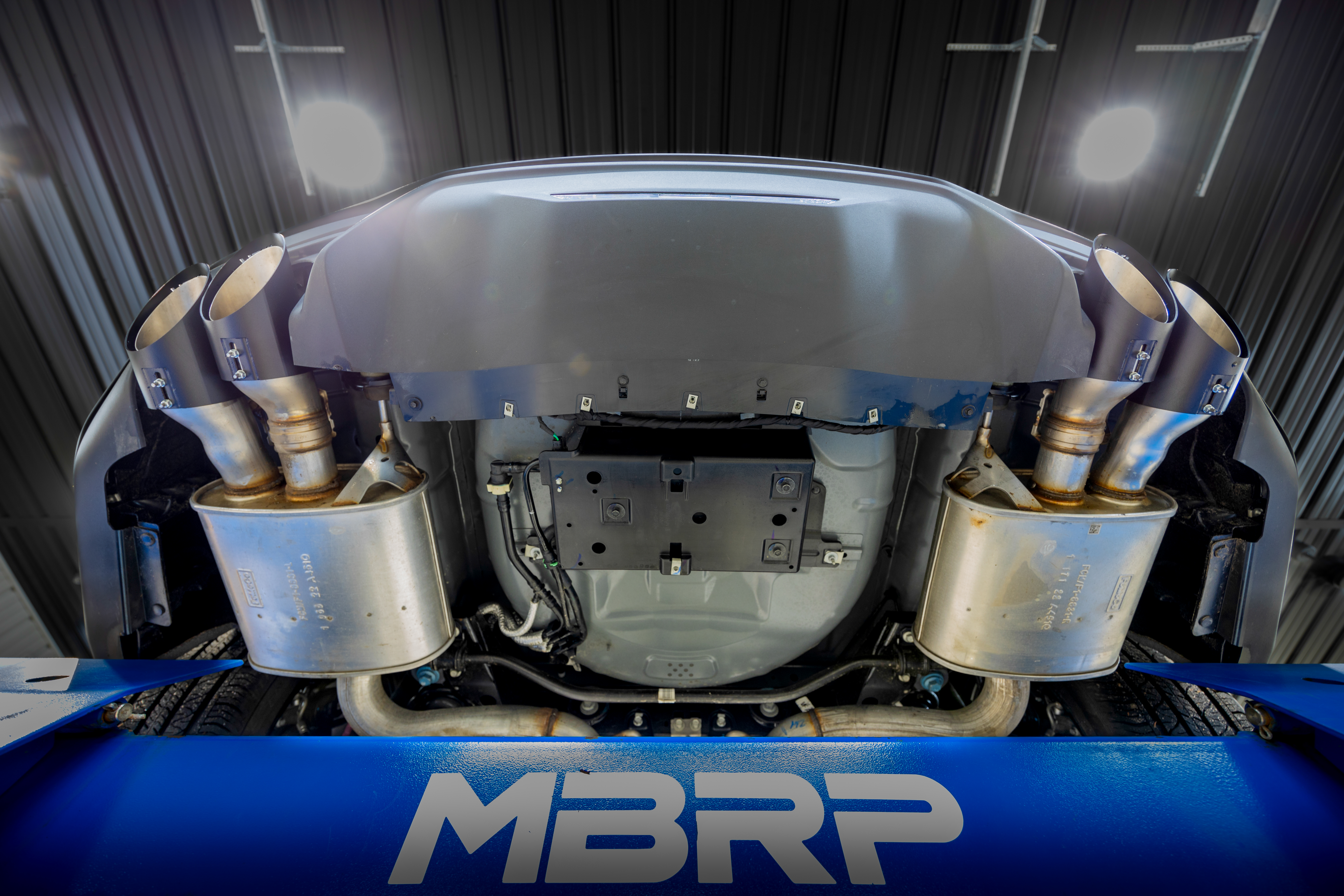MBRP Exhaust 4\" OD Quad Tip Cover Kit BLK